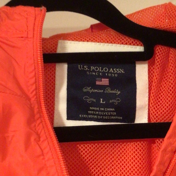 U.S. Polo Assn. Coral Windbreaker Jacket - Picture 4 of 4